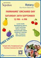 Burnham Beeches Rotary are the sponsors of a community orchard in Farnham Common.